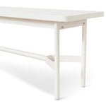 Veronica 1.8m Wooden Bench - Full White Bench KD-Core
