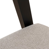 Ex Display - Davis Black Dining Chair - Grey Seat Dining Chair Swady-Core