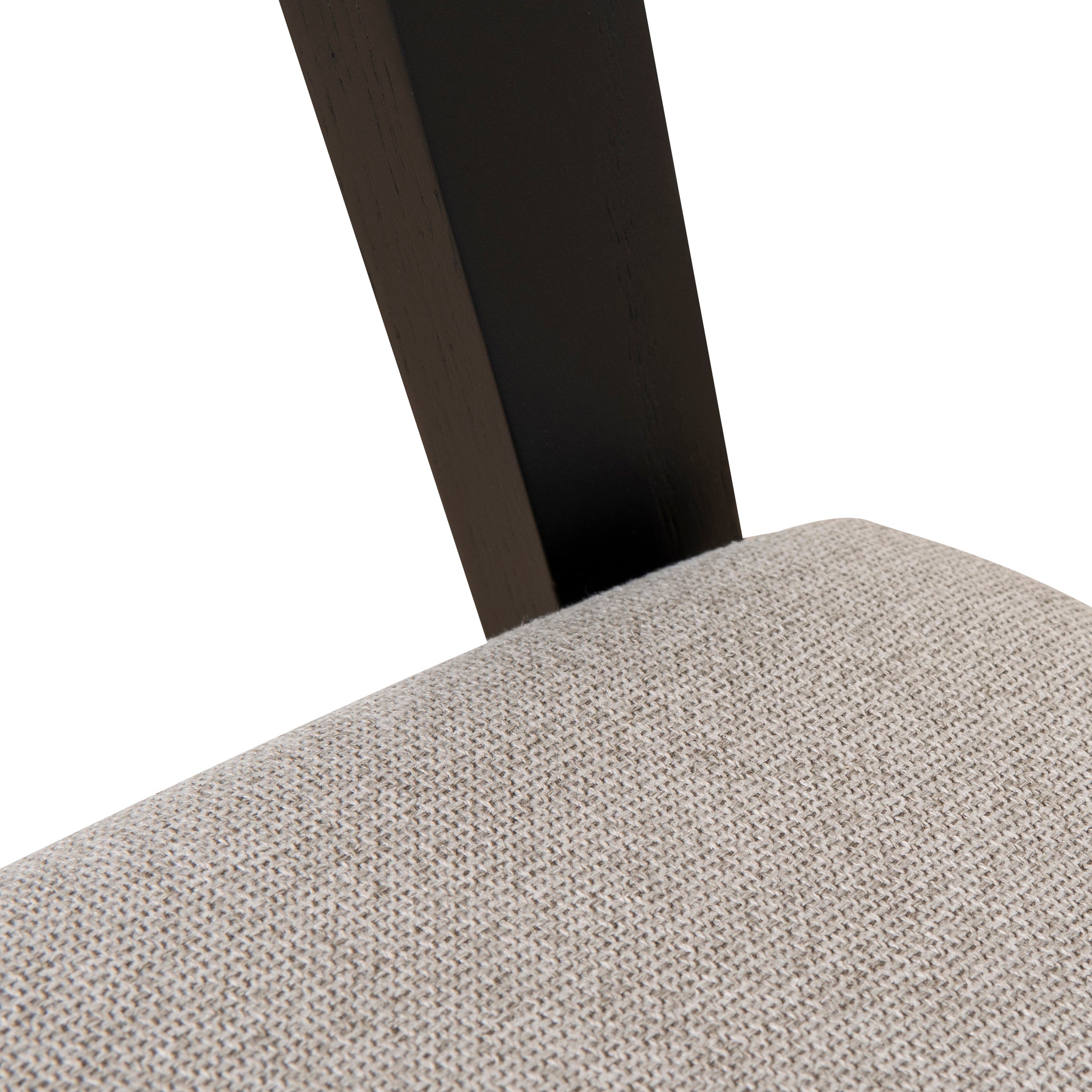 Ex Display - Davis Black Dining Chair - Grey Seat Dining Chair Swady-Core