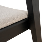 Ex Display - Davis Black Dining Chair - Grey Seat Dining Chair Swady-Core