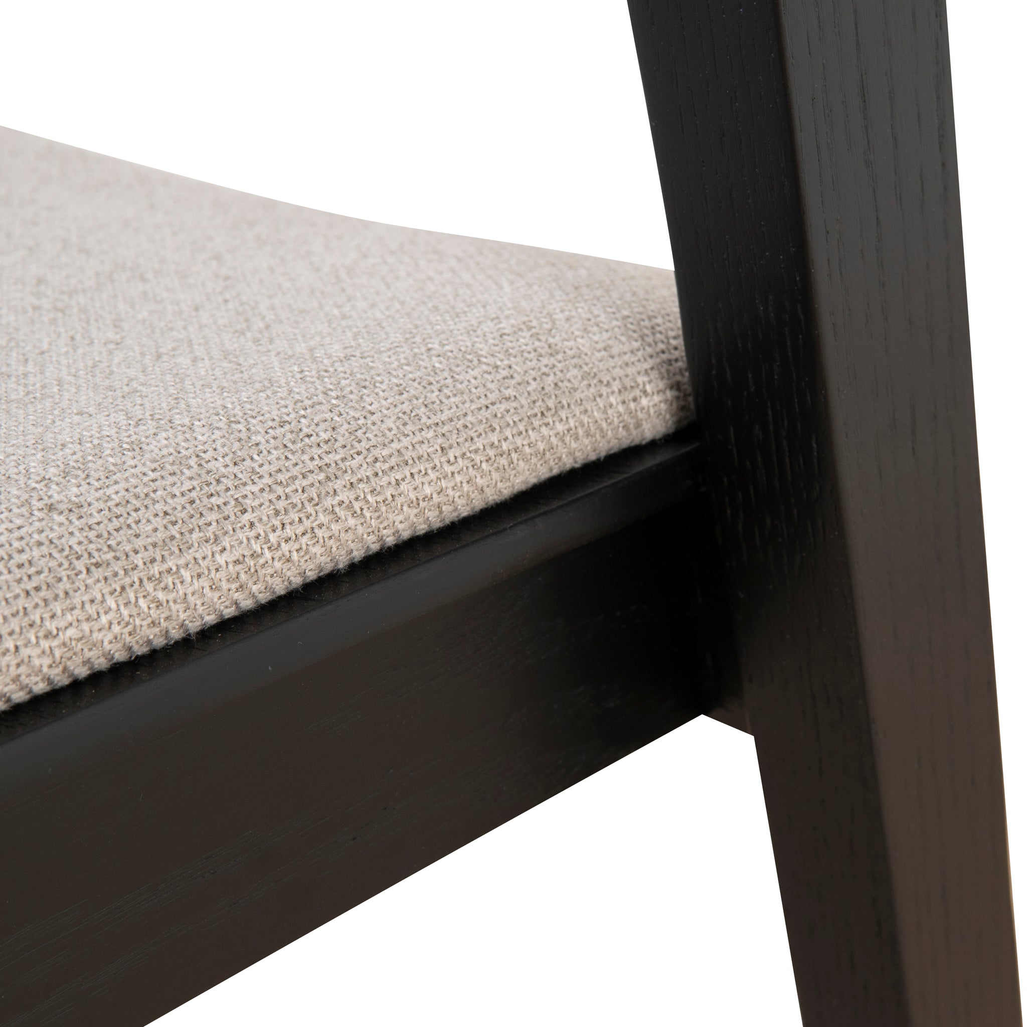 Ex Display - Davis Black Dining Chair - Grey Seat Dining Chair Swady-Core