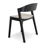 Ex Display - Davis Black Dining Chair - Grey Seat Dining Chair Swady-Core