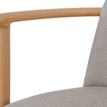 Set of 2 - Paul Natural Dining Armchair - Grey Seat Dining Chair Swady-Core