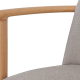 Set of 2 - Paul Natural Dining Armchair - Grey Seat Dining Chair Swady-Core