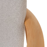 Set of 2 - Paul Natural Dining Armchair - Grey Seat Dining Chair Swady-Core