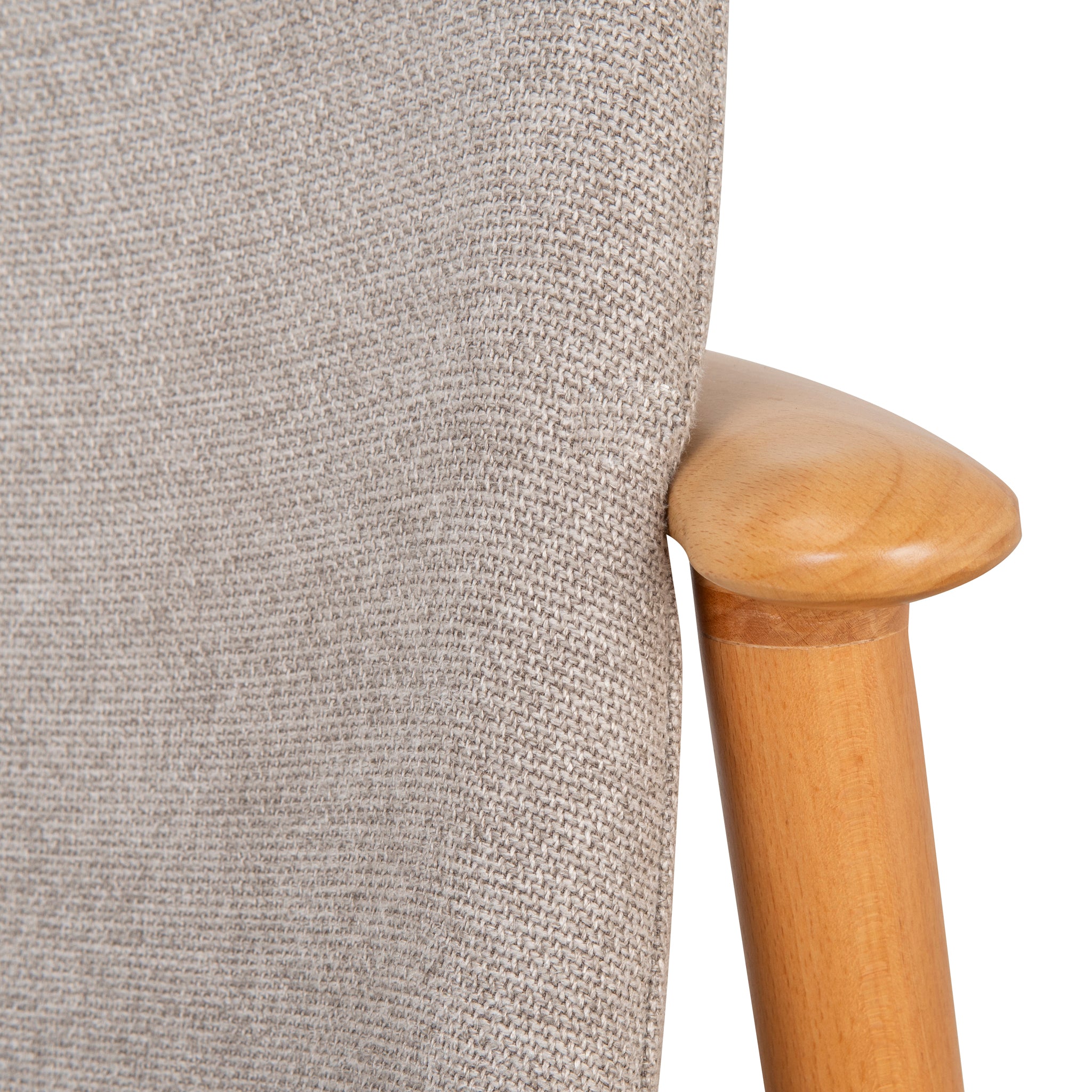 Set of 2 - Paul Natural Dining Chair - Grey Seat Dining Chair Swady-Core