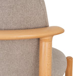 Set of 2 - Paul Natural Dining Chair - Grey Seat Dining Chair Swady-Core