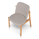 Set of 2 - Paul Natural Dining Chair - Grey Seat Dining Chair Swady-Core