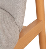 Set of 2 - Paul Natural Dining Chair - Grey Seat Dining Chair Swady-Core