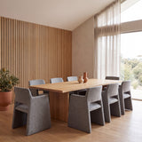 Set of 2 - Marko Fabric Dining Chair - Spec Smoke Grey Dining Chair Dwood-Core