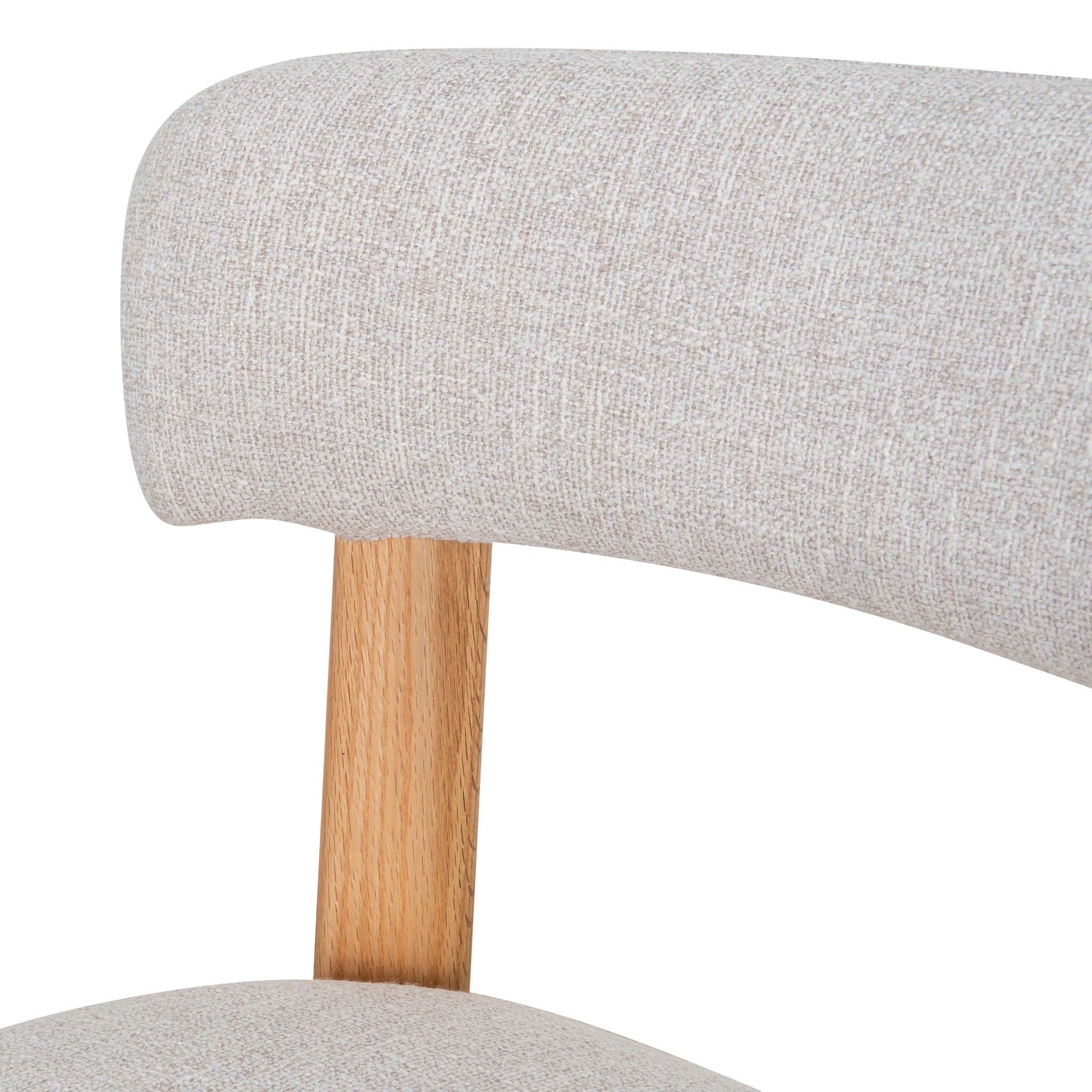 Set of 2 - Cartaya Oak Dining Chair - Coastal Beige Dining Chair MYI-Core