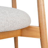Heizer Oak Dining Chair - Coastal Beige Dining Chair MYI-Core
