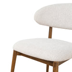 Ex Display - Heizer Walnut Dining Chair - Coastal Beige Dining Chair MYI-Core