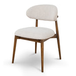 Ex Display - Heizer Walnut Dining Chair - Coastal Beige Dining Chair MYI-Core