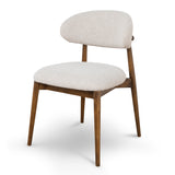Ex Display - Heizer Walnut Dining Chair - Coastal Beige Dining Chair MYI-Core