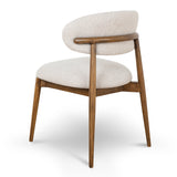 Ex Display - Heizer Walnut Dining Chair - Coastal Beige Dining Chair MYI-Core