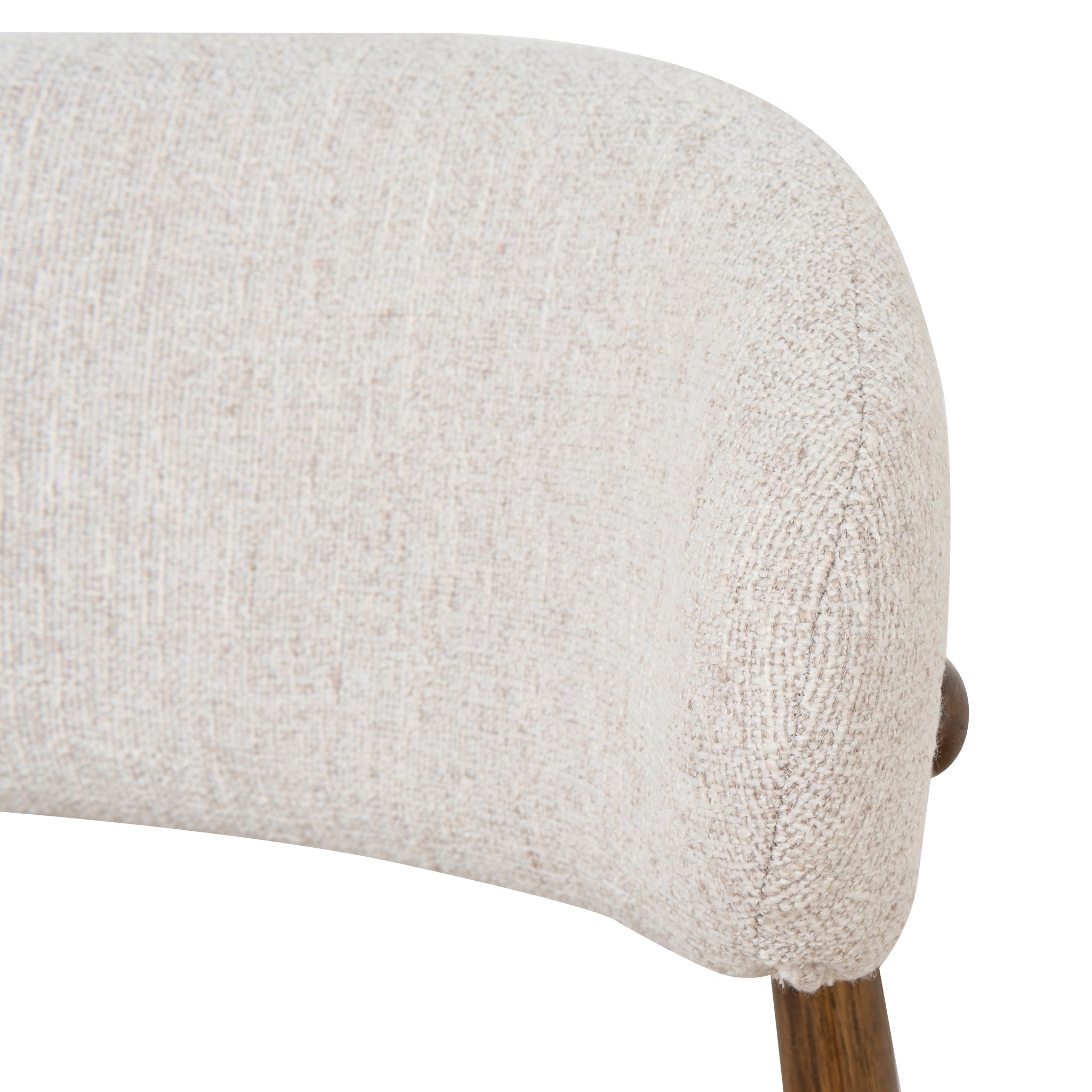 Ex Display - Heizer Walnut Dining Chair - Coastal Beige Dining Chair MYI-Core