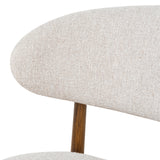 Ex Display - Heizer Walnut Dining Chair - Coastal Beige Dining Chair MYI-Core