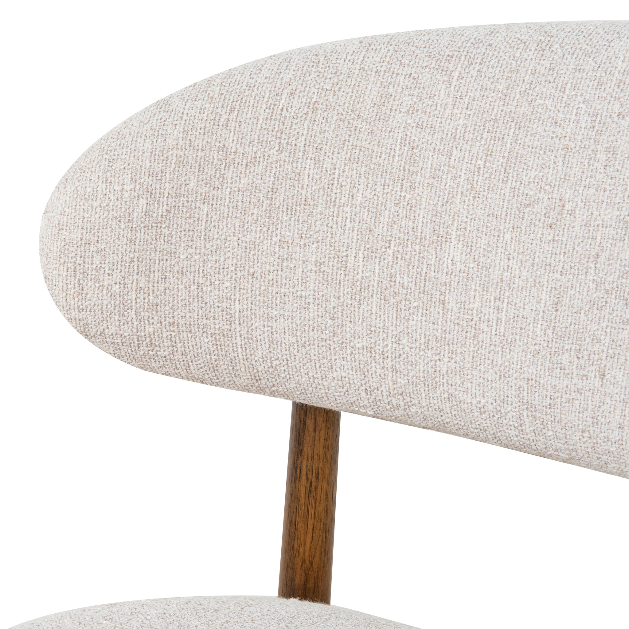 Ex Display - Heizer Walnut Dining Chair - Coastal Beige Dining Chair MYI-Core