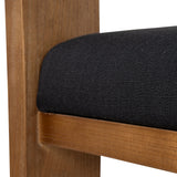 Ex Display - Miles Brown ELM Dining Chair - Black Dining Chair LJ-Core