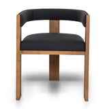 Ex Display - Miles Brown ELM Dining Chair - Black Dining Chair LJ-Core