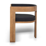 Ex Display - Miles Brown ELM Dining Chair - Black Dining Chair LJ-Core