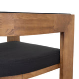 Ex Display - Miles Brown ELM Dining Chair - Black Dining Chair LJ-Core