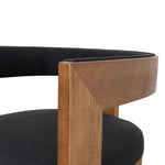 Ex Display - Miles Brown ELM Dining Chair - Black Dining Chair LJ-Core