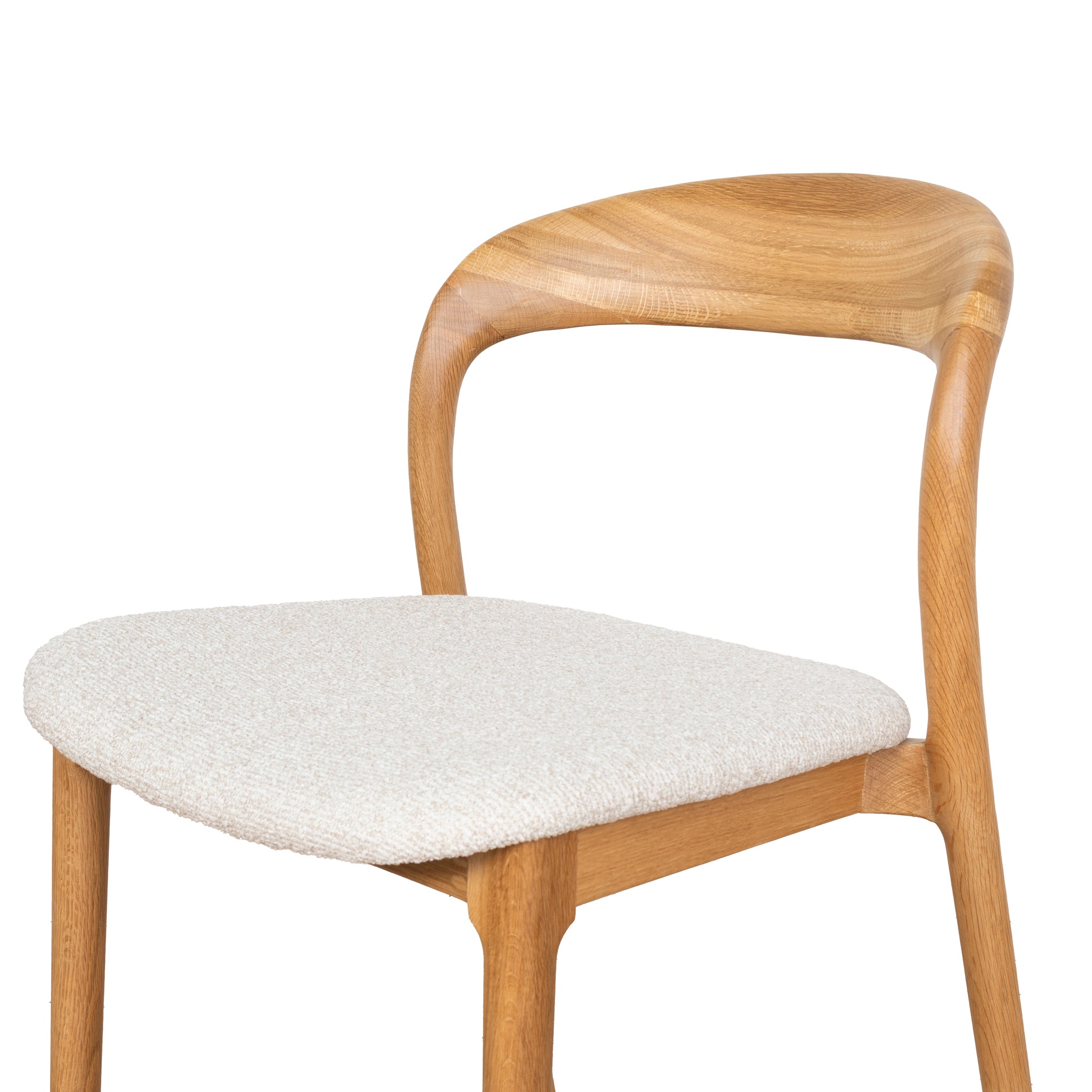 Set of 2 - Caspar Natural Dining Chair - Beige Dining Chair Swady-Core