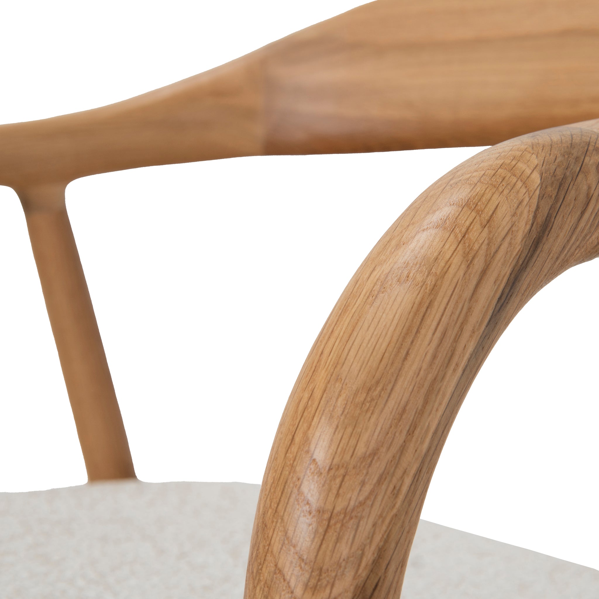 Set of 2 - Caspar Natural Dining Armchair - Beige Dining Chair Swady-Core