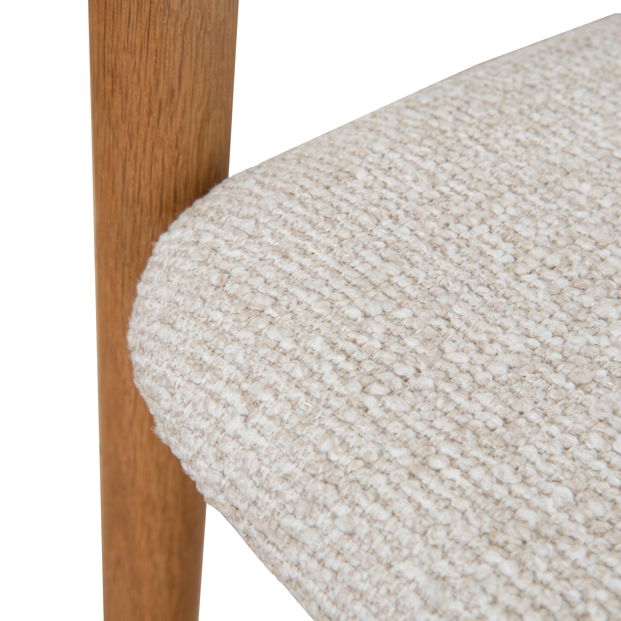 Set of 2 - Caspar Natural Dining Armchair - Beige Dining Chair Swady-Core