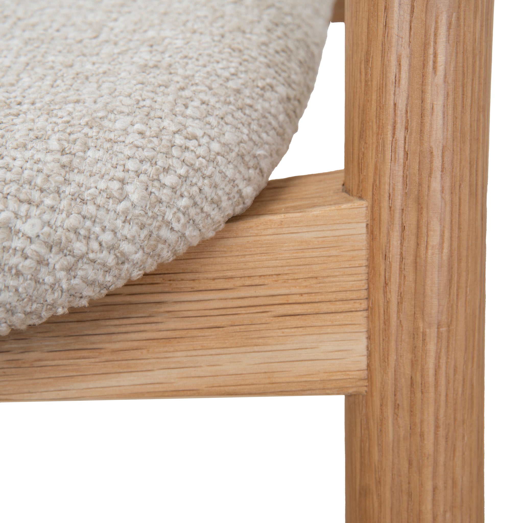 Set of 2 - Caspar Natural Dining Armchair - Beige Dining Chair Swady-Core