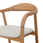 Set of 2 - Caspar Natural Dining Armchair - Beige Dining Chair Swady-Core