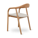 Set of 2 - Caspar Natural Dining Armchair - Beige Dining Chair Swady-Core