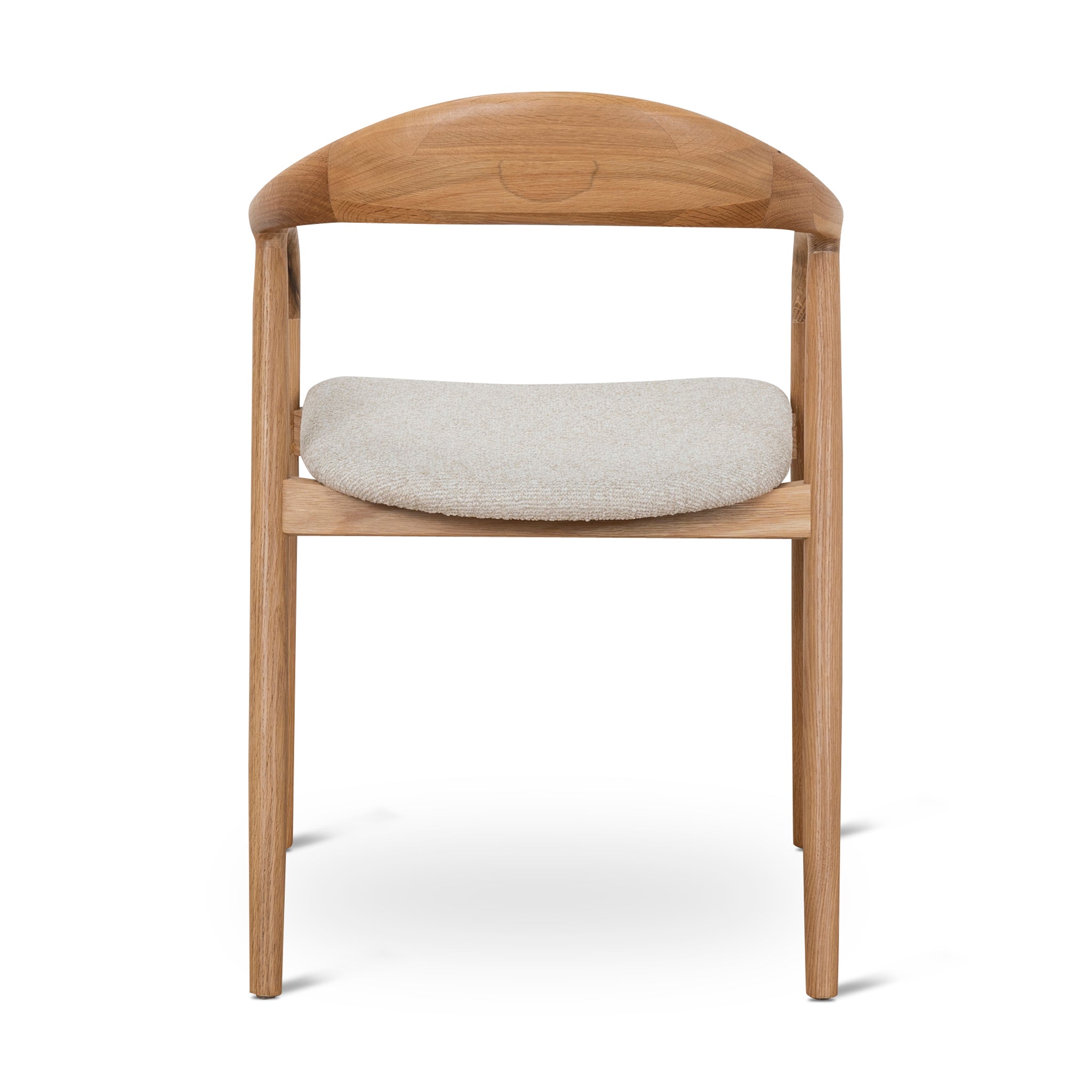 Set of 2 - Caspar Natural Dining Armchair - Beige Dining Chair Swady-Core