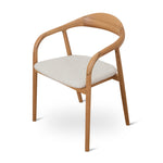 Set of 2 - Caspar Natural Dining Armchair - Beige Dining Chair Swady-Core