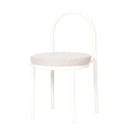 Set of 2 - Mclean White Dining Chair - Clay Grey Dining Chair Freehold-Core