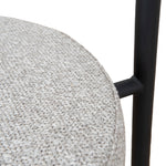 Set of 2 - Mclean Black Dining Chair - Clay Grey Dining Chair Freehold-Core