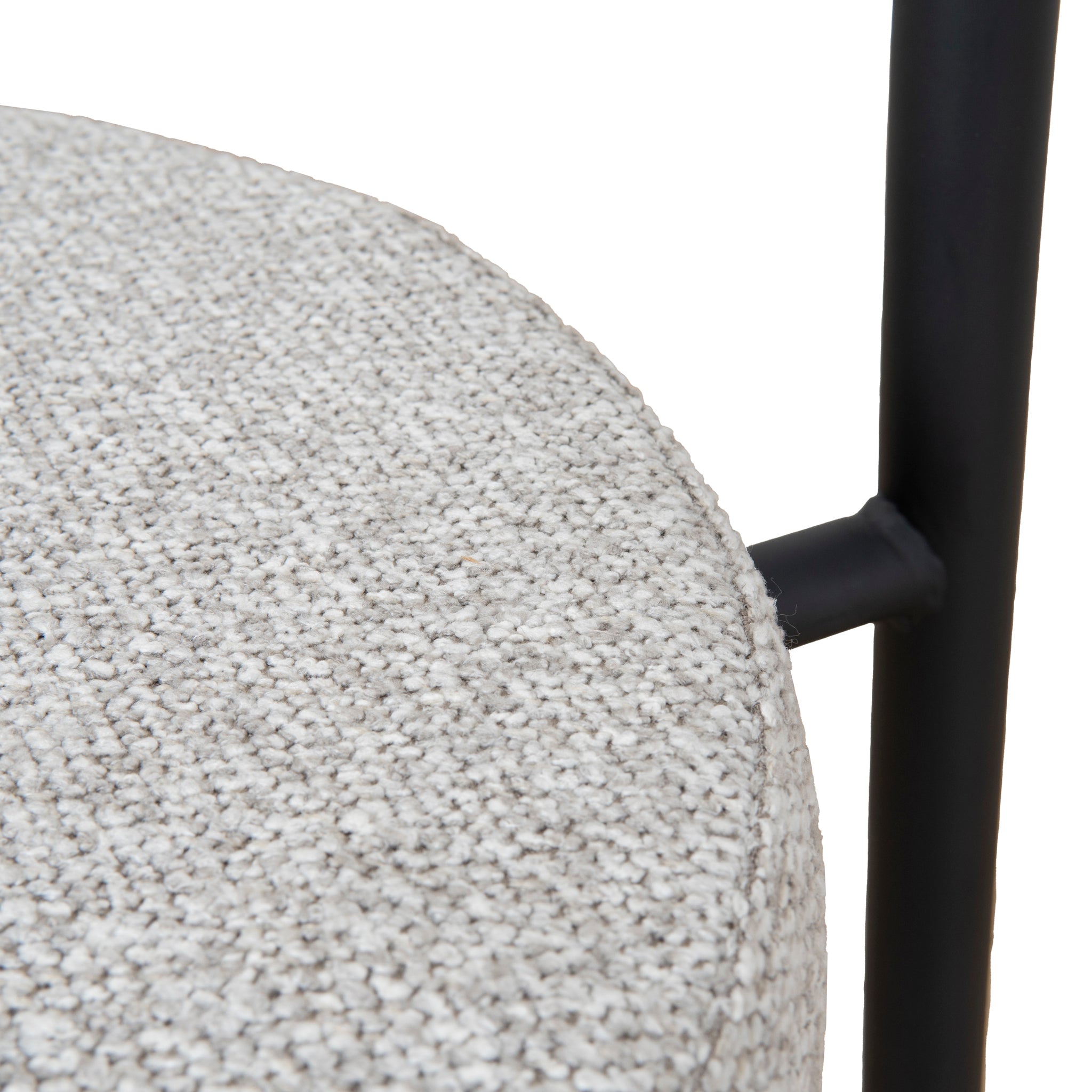 Set of 2 - Mclean Black Dining Chair - Clay Grey Dining Chair Freehold-Core