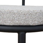 Set of 2 - Mclean Black Dining Chair - Clay Grey Dining Chair Freehold-Core