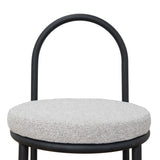 Set of 2 - Mclean Black Dining Chair - Clay Grey Dining Chair Freehold-Core