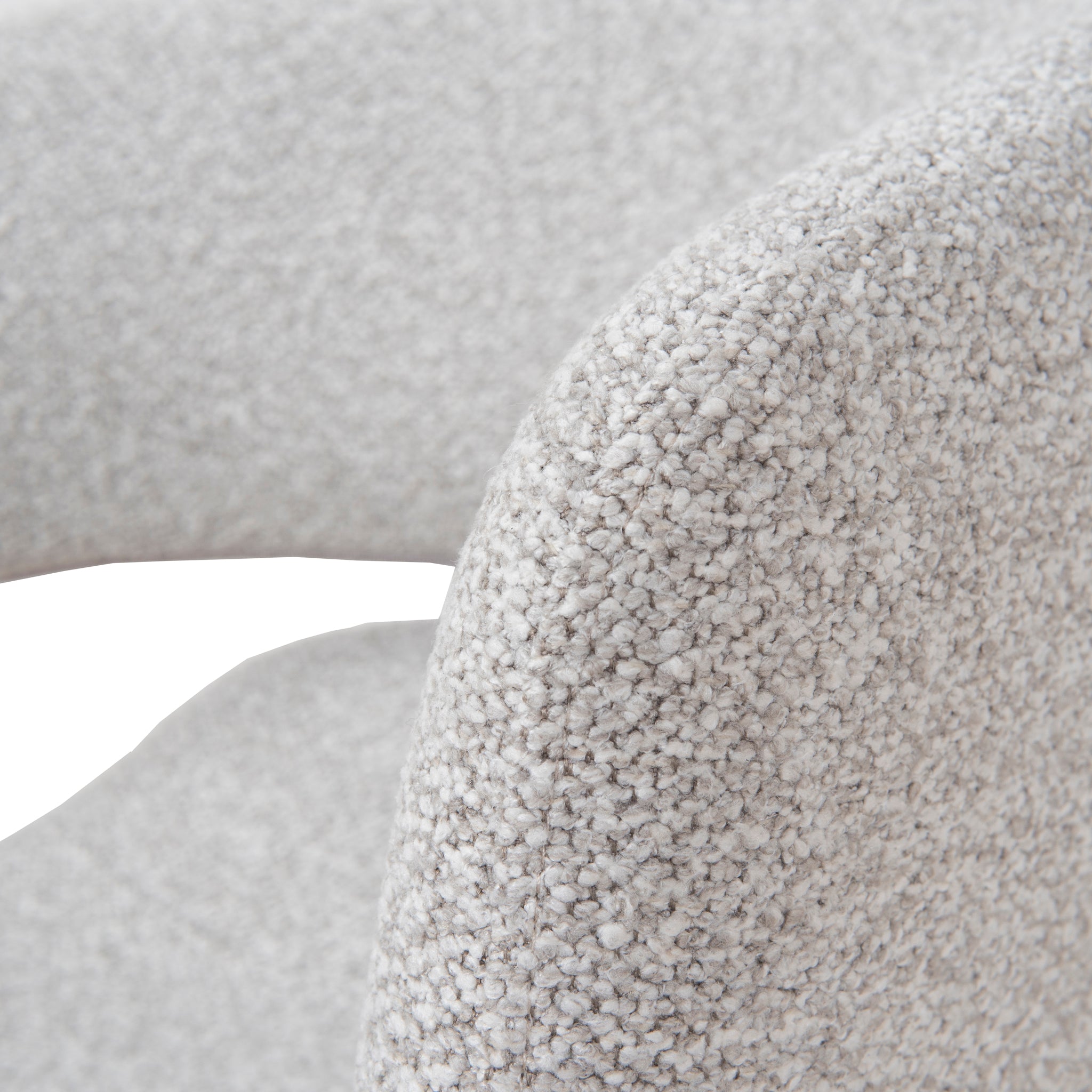 Set of 2 - Dalca White Dining Chair - Clay Grey Dining Chair Freehold-Core