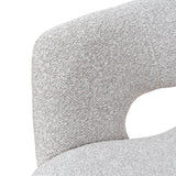 Set of 2 - Dalca White Dining Chair - Clay Grey Dining Chair Freehold-Core