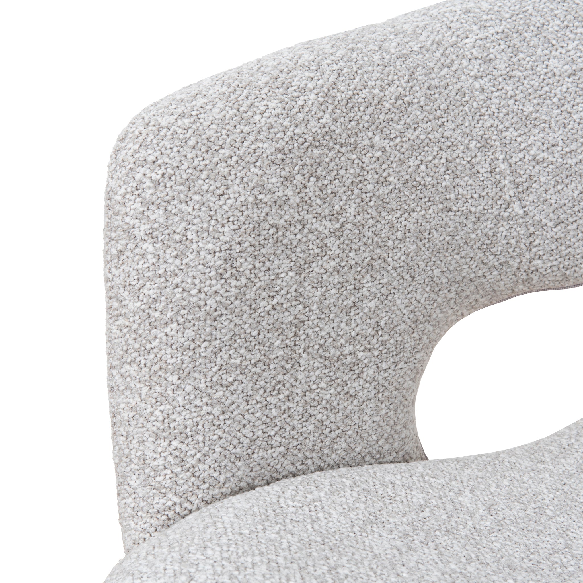 Set of 2 - Dalca White Dining Chair - Clay Grey Dining Chair Freehold-Core