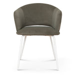 Ex Display - Merrill White Dining Chair - Dark Moss Green Dining Chair Freehold-Core