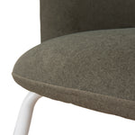 Ex Display - Merrill White Dining Chair - Dark Moss Green Dining Chair Freehold-Core