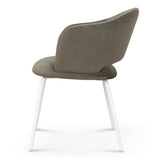 Ex Display - Merrill White Dining Chair - Dark Moss Green Dining Chair Freehold-Core