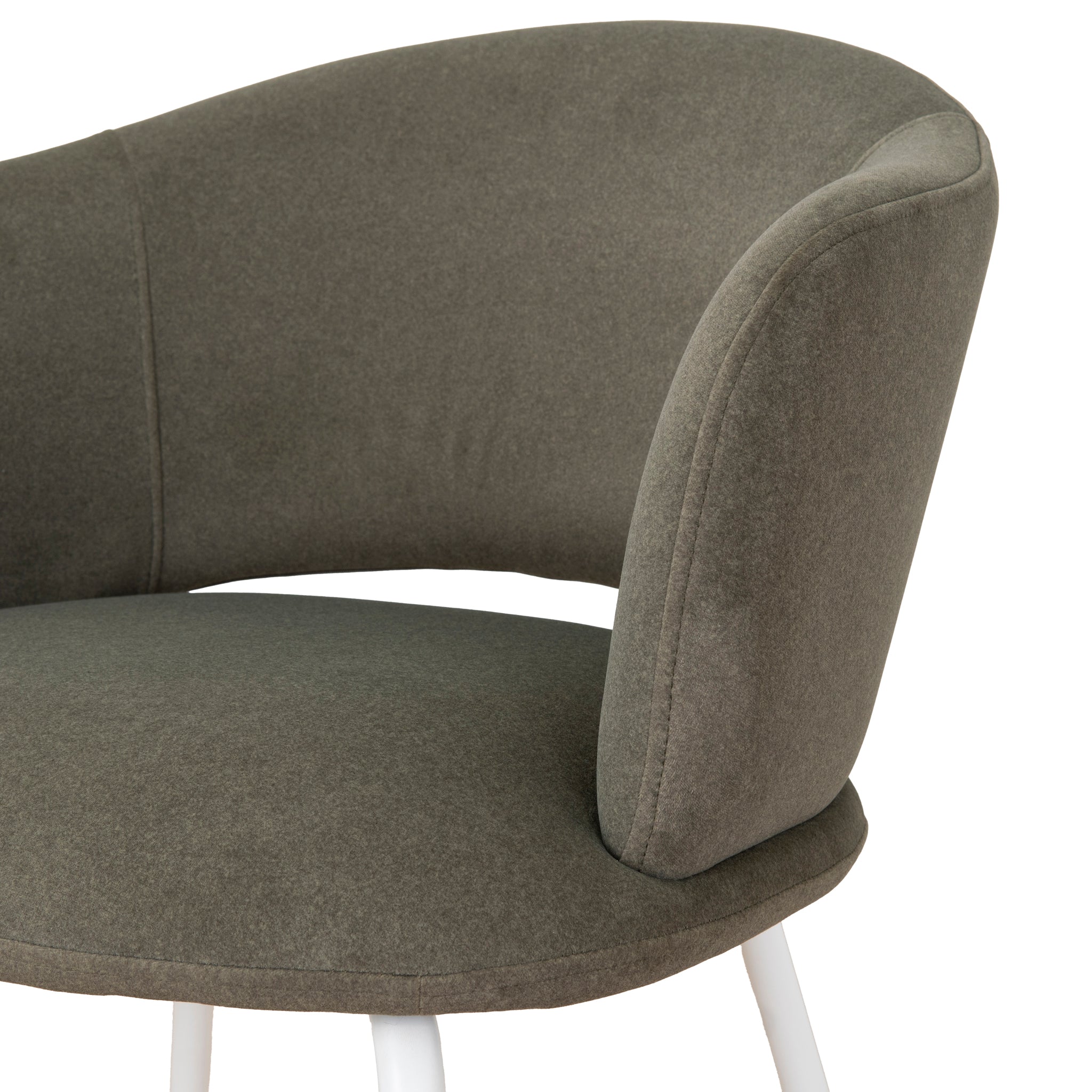 Ex Display - Merrill White Dining Chair - Dark Moss Green Dining Chair Freehold-Core