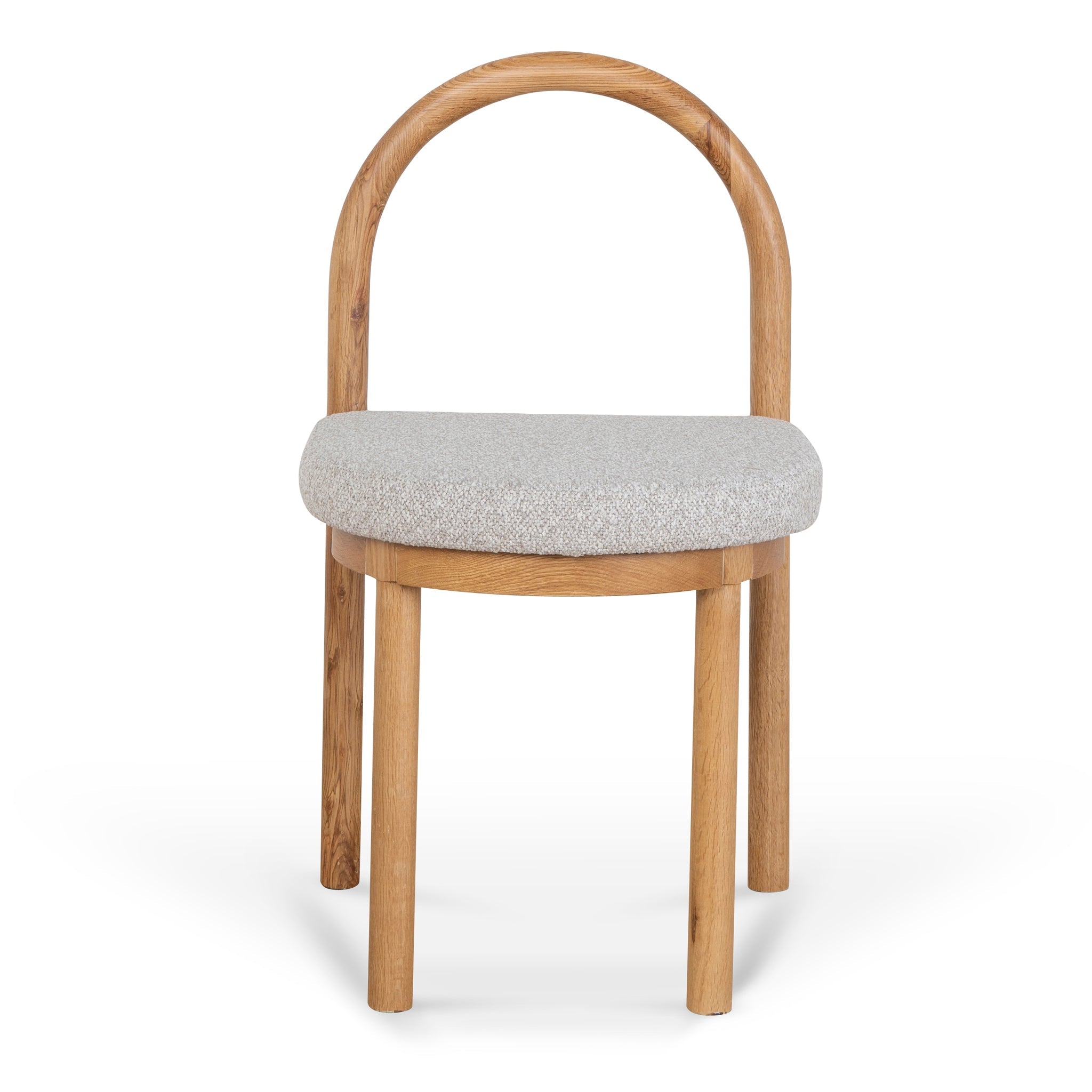 Ex Display - Adir Natural Dining Chair - Clay Grey Dining Chair LJ-Core