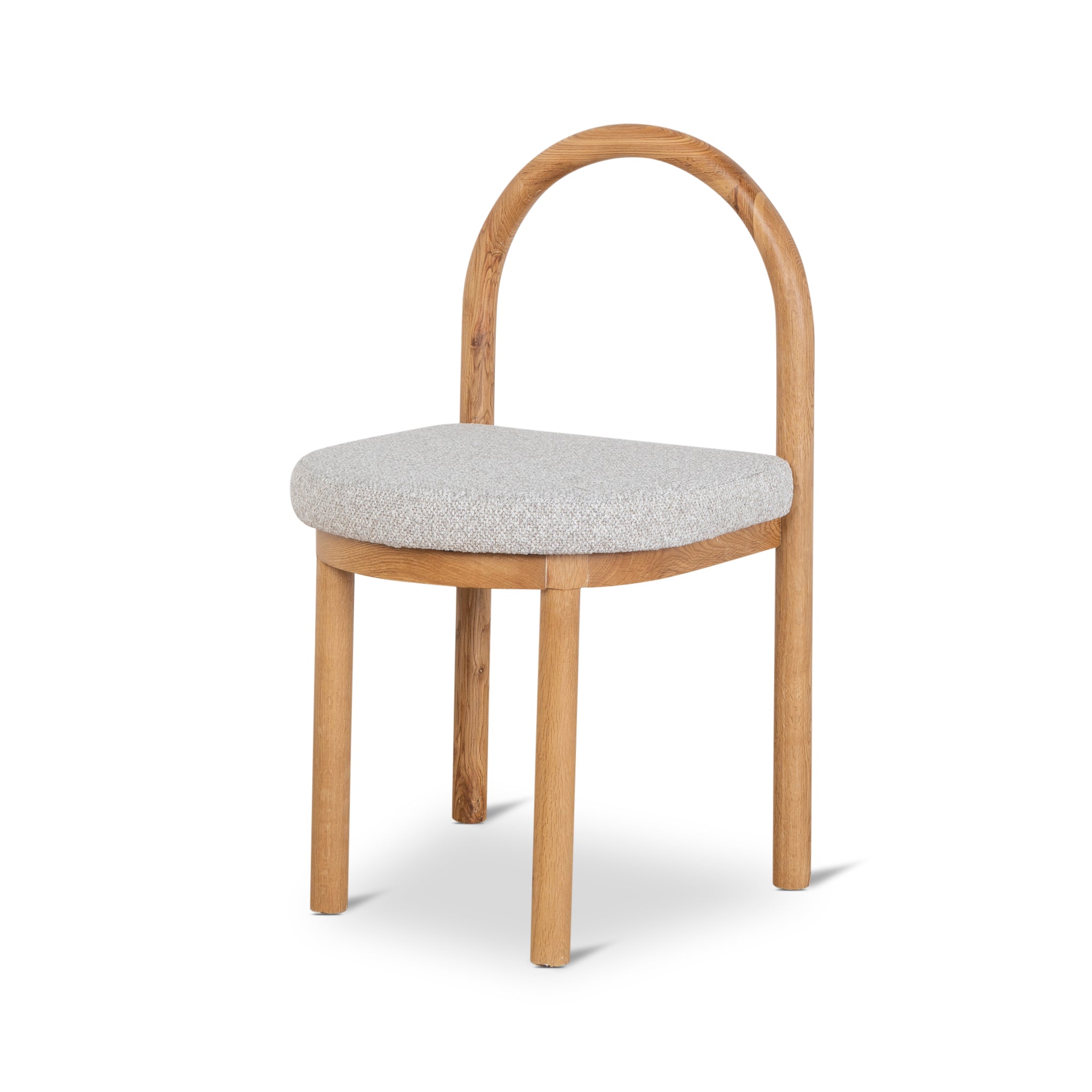 Ex Display - Adir Natural Dining Chair - Clay Grey Dining Chair LJ-Core